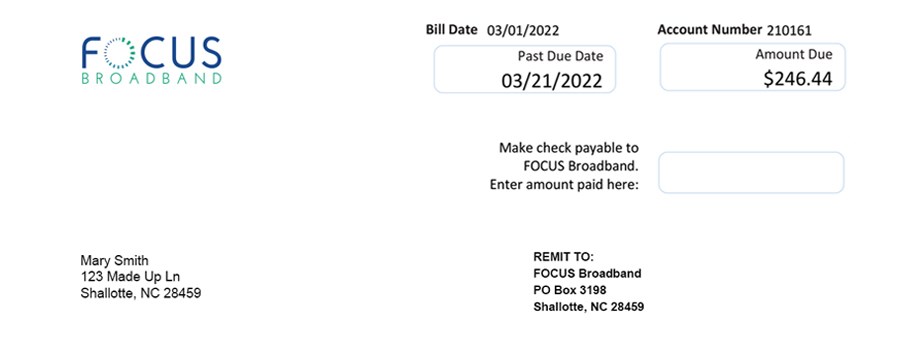 FOCUS Broadband Bill