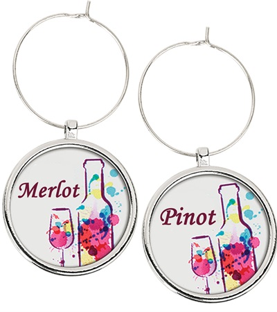 Set of 6 Wine Glass Charm 1