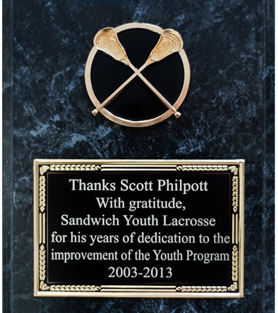 MRB810 - 8 X 10 Special Value Lacrosse Plaque FREE Engraving