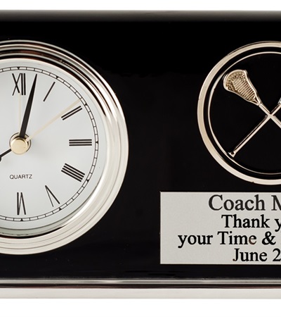 T-361 Black Piano Finish Desk Clock