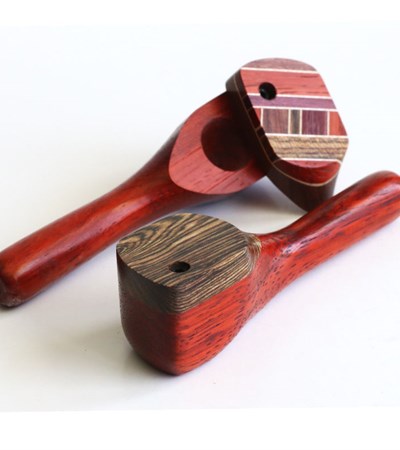 Exotic Wood Swivel Lid Pipe-TP26LT-4