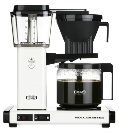 Technivorm Moccamaster KBGV Select Automatic Drip Stop Coffee Maker with Glass Carafe - Off-White