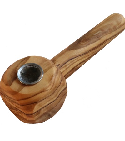 Olive Wood Pipe-Beautifully Handcrafted African Olive Wood Smoking Pipe